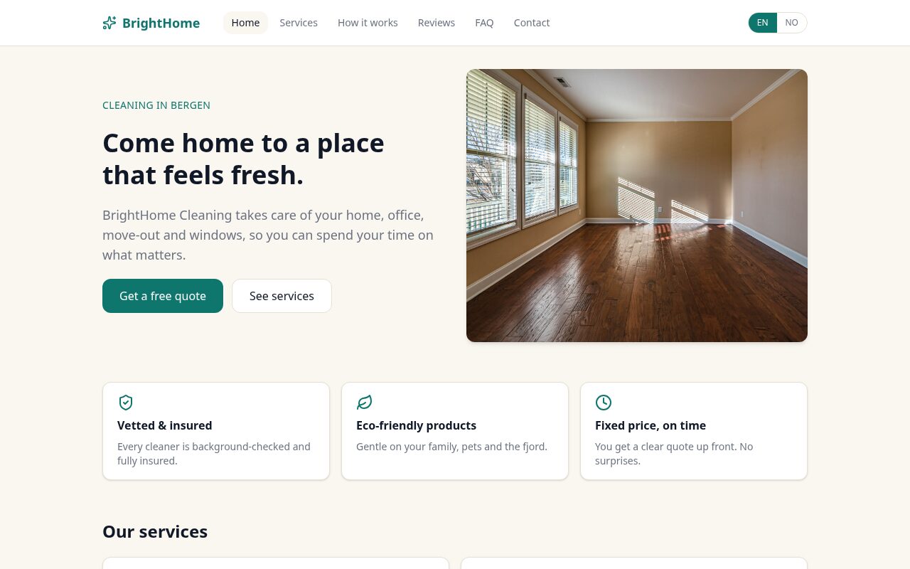 Cleaning company